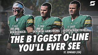 THE B1GGEST HS O-LINE YOU'LL EVER SEE!│ST. EDWARD IS WELL PROTECTED BY ROEBUCK AND THE ARMSTRONGS 