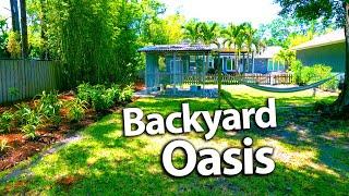 How We Transformed This Backyard Into A Tropical Food Forest Oasis!