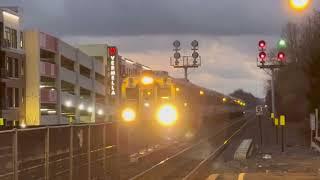 3 NJT trains at Garwood, NJ 12/12/22