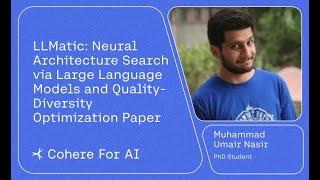 Cohere For AI - Community Talks: Muhammad Umair Nasir