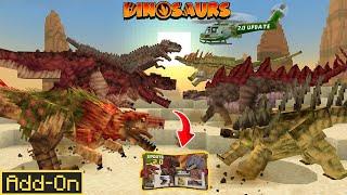 Dinosaurs Add-on Update 2.0 Review MinecraftPE #minecraft #minecraftpe