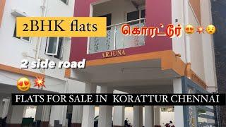 2 bhk flat for sale in korattur in 830 sqft