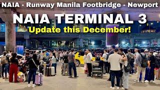 Manila Airport Walking Tour | NAIA Terminal 3 to Newport City – December 2024 Update | Philippines