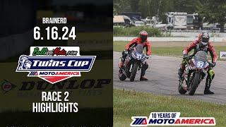 BellissiMoto Twins Cup Race 2 Highlights at Brainerd 2024