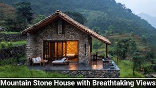 Stunning Mountain Stone House with Breathtaking Valley Views | Architectural Inspiration