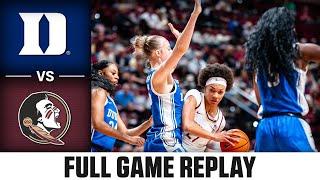 Duke vs. Florida State Condensed Game | 2024-25 ACC Women’s Basketball