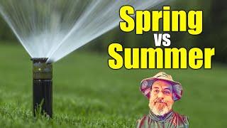 Lawn Watering Schedule - Spring vs Summer