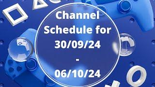 Channel Update this Week, Soldierboy's YouTube Channel Schedule For 30/09/24 - 06/10/24