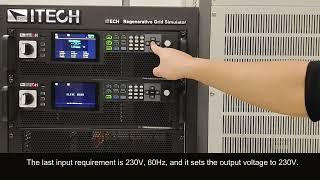 How to test OBC with ITECH IT7900 grid simulator