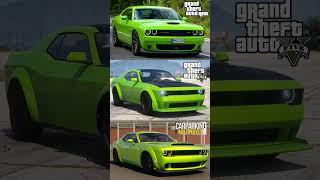 Dodge Challenger Real Vs GTA Vs CPM #dodge #cpm #gtav #dodgechallenger #challenger