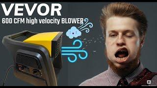 Vevor 600 CFM Floor Air Blower Unboxing & Demo