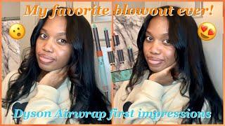 My favorite blowout ever! Dyson Airwrap First impression on Natural hair.