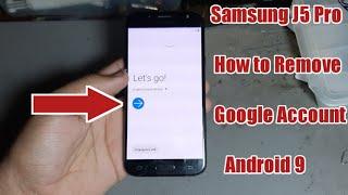 Samsung J5 Pro FRP Bypass Android 9 SM-J530 Gmail Account bypass No Root No SIM Damage No without PC