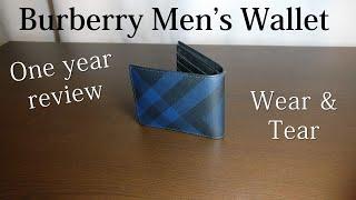 One Year Review Burberry Men's Wallet - Wear and Tear