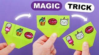 Origami Magic Trick - tutorial. Easy Paper Transformations ARTS & PAPER CRAFT Easy Paper Magic Trick