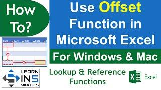 How to use Offset Function in Microsoft Excel for Dynamic Calculations | Learn in 5 Minutes