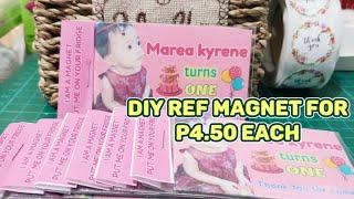 Souvenir Idea DIY Ref Magnet / Fridge Magnet | Baptismal Wedding Debut Giveaways for only P4.50 each