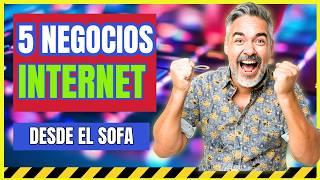 5 FORMAS DE HACERSE RICO y VIVIR de INTERNET