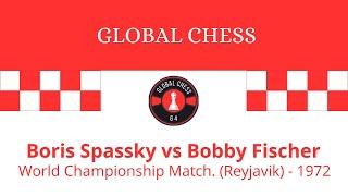 GM Boris Spassky vs GM Bobby Fischer. World Championship Match, Reyjavik, 1972.