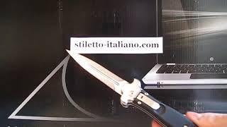 Stiletto 9" ZERO Dagger Black Aluminium AGA Campolin