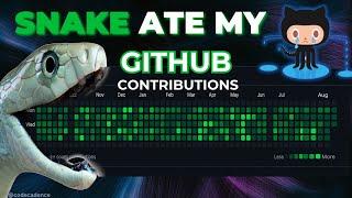 "Create A Snake Eating GitHub Contributions" || Enhancing  GitHub Readme -- @codecadence06 #github