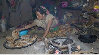 Making technology of organic bread of wheat || Nepali village