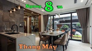 Nhà Đẹp Gò Vấp Ngang 8m Có Thang Máy - Nội Thất Cao Cấp - Kinh Doanh Buôn Bán Được