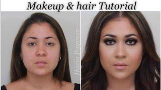 HOW TO| Smokey eye and big sexy curly hair TUTORIAL !!