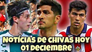 Notícias Chivas HOY 1 de diciembre Jordan Carrillo,Benjamín Sánchez, Érick Gutiérrez y Víctor Guzmán