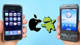 First iPhone vs First Android Phone! (iOS 1.0 vs Android 1.0)