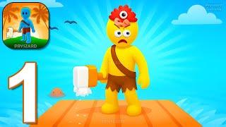 Sea Craft - Gameplay Walkthrough Part 1 - Stickmam Ocean Raft Survival (iOS, Android)