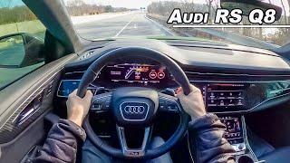 Driving The Audi RS Q8 - This 600hp Twin Turbo V8 Sounds Incredible! (POV Binaural Audio)