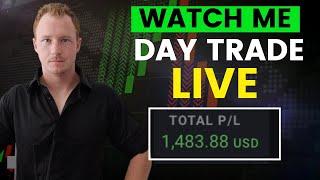 Watch Me Make $1,000 Day Trading LIVE using this Simple Strategy