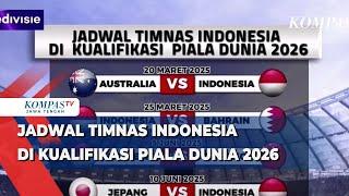 Jadwal Timnas Indonesia di Kualifikasi Piala Dunia 2026