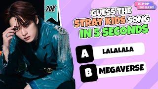GUESS THE STRAY KIDS SONG IN 5 SECONDS #2 | KPOP GAME | Stray Kids QUIZ