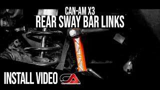 CA TECH USA - Can-Am X3 Rear Sway Bar Links How To Installation Video