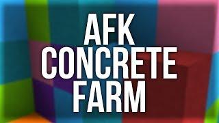 How to Build an AFK Concrete Farm in Minecraft