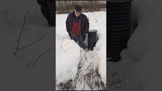 Вечный дренаж из веток по древней русской технологии, соединяем современные и старинные технологии.
