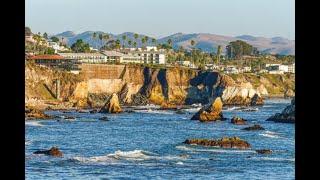 PISMO & SHELL BEACH CA. TOUR & WALK ABOUT ON THE COASTAL CLIFF BEHIND RESTAURANTS & HOTELS. #pismo