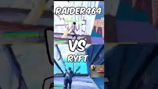 Raider464 vs Ryft (who is faster) #shorts #fortnite #fasteditor