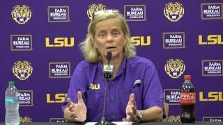 LSU Kim Mulkey talks start of Tigers women's basketball practices