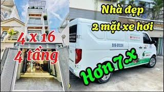 Bán nhà Gò Vấp; 4m x 16m, HXH xây mới 4 tầng full tiện nghi cao cấp chỉ hơn 7 tỷ.