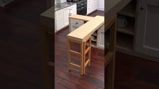 Hidden Folding Dining Table Design Idea