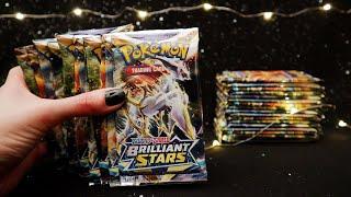 Pokemon Brilliant Stars Booster Box Opening  ASMR Cards Sounds / Crinkles / Soft Spoken