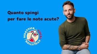 Quanto spingi per fare gli acuti? Sergio Calafiura