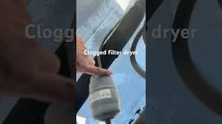 Clogged filter dryer #hvactraining101 #hvachacks #hvacarmy #hvac #acunit #ac