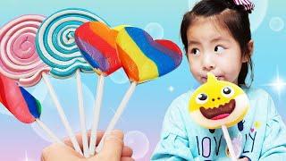 Seoeun eat the Jelly of Baby Shark with Magic Transformation