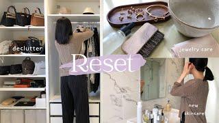 The Reset I Needed, Fine Jewelry Care, Wardrobe Decluttering, New Skin Care, Minimalist Desk Set Up