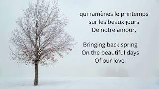 L'Hiver Est Mort Lyrics by France Gall English Lyrics French Paroles ("Winter is Dead")