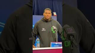 Texas OL Kelvin Banks talks about his experience meeting with the New Orleans #Saints